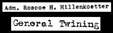 Reference to Rear Adm. Hillenkoetter as an admiral in the Eisenhower Briefing Document compared to a reference to Lt. Gen. Twining as a general in a known authentic document
